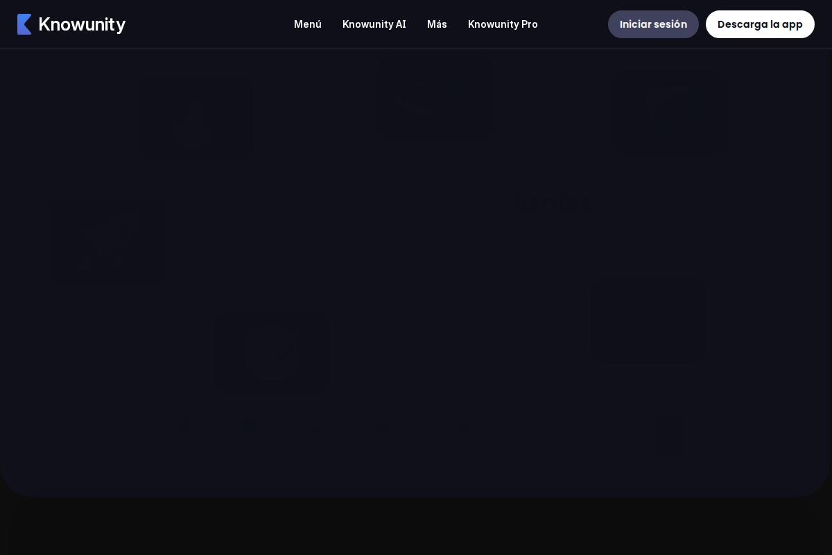Captura de pantalla de Knowunity