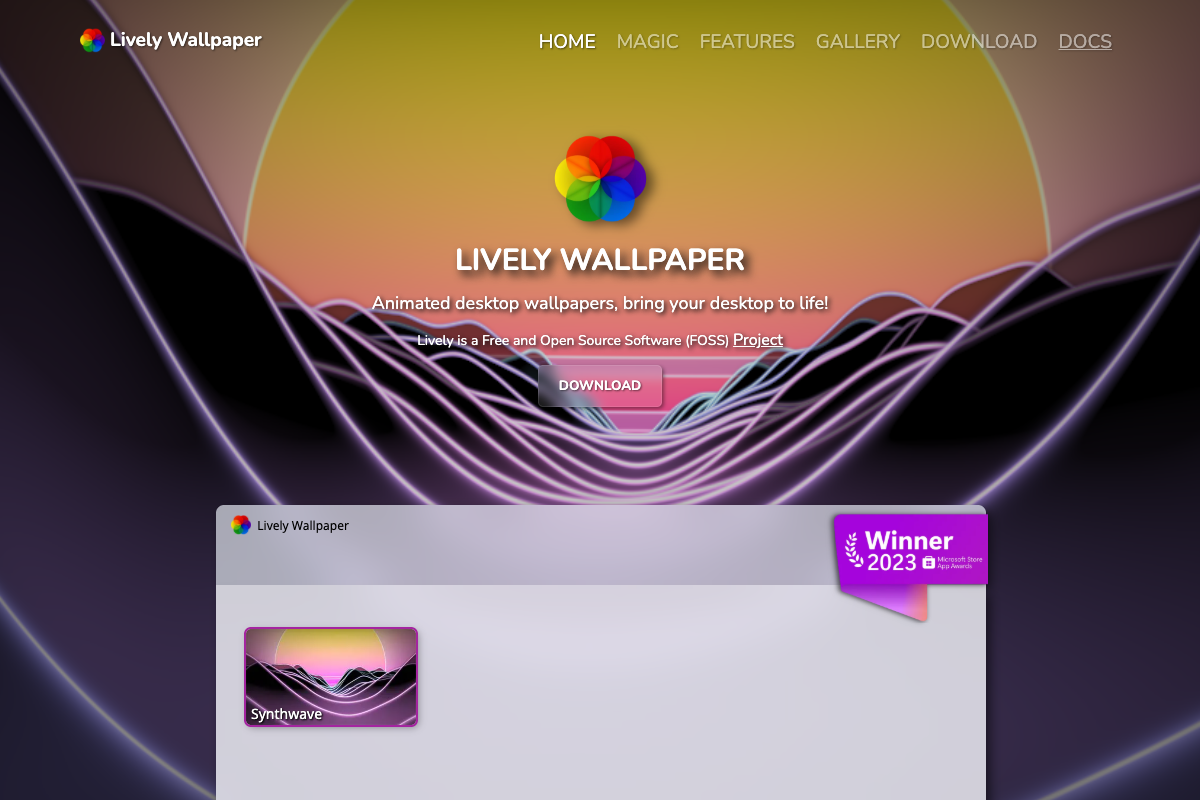 Captura de pantalla de Lively Wallpaper