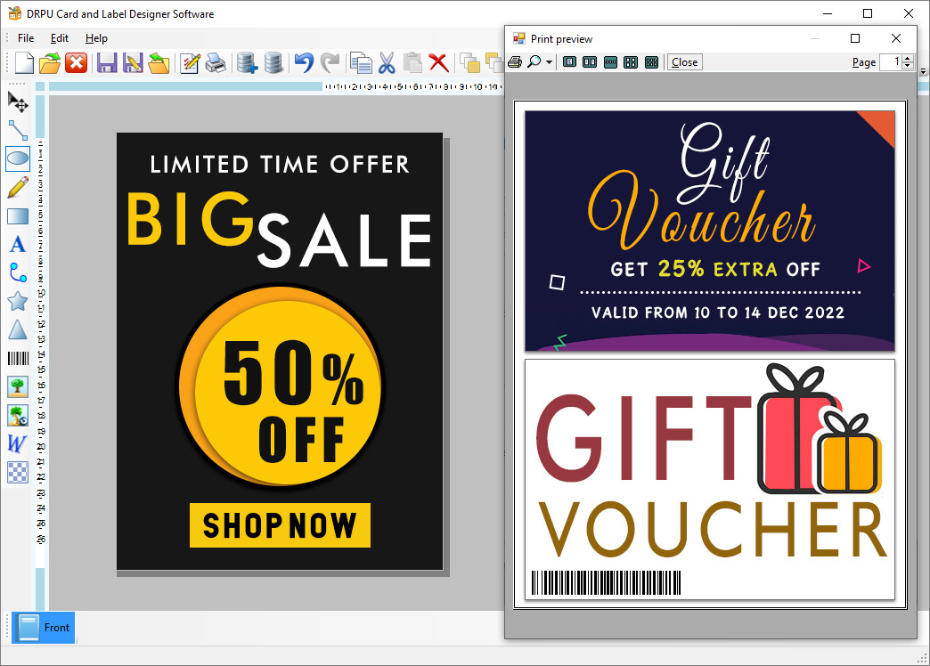 Captura de pantalla de Make Label Software