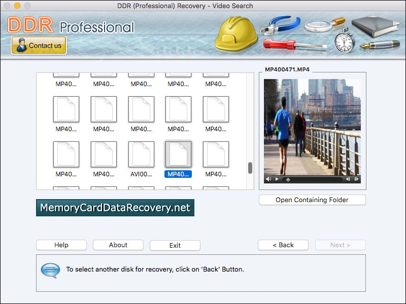 Captura de pantalla de Mac Data Restore Software