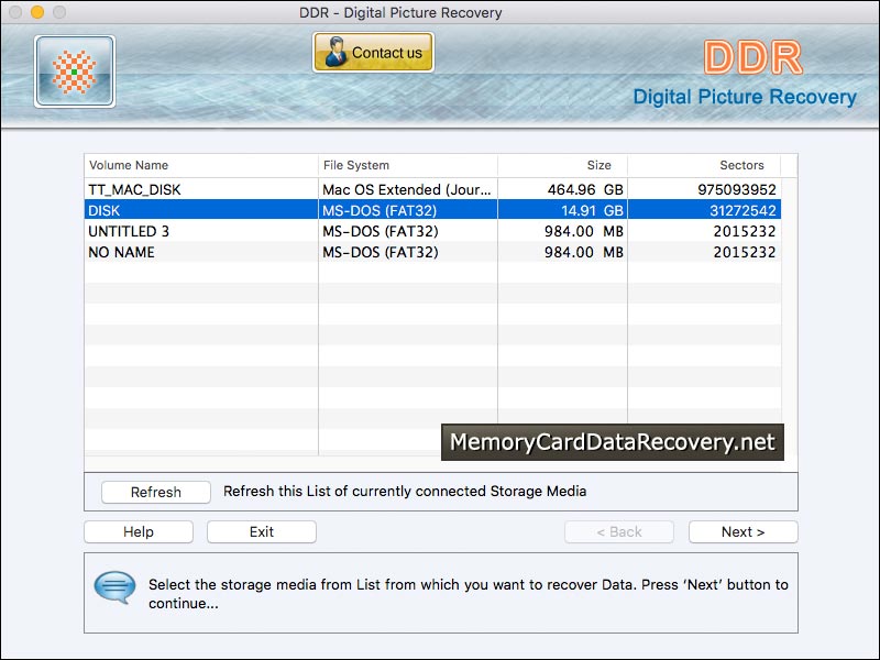 Captura de pantalla de Retrieve Deleted Files Mac