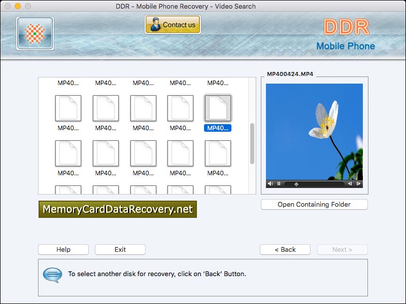 Captura de pantalla de Mac Data Recovery Tool