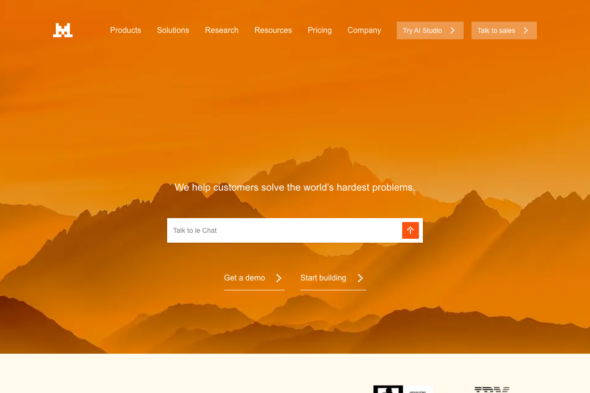 Captura de Mistral AI