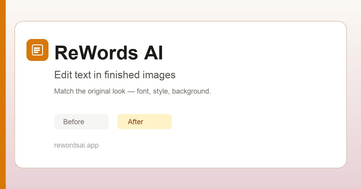 Captura de pantalla de ReWords AI