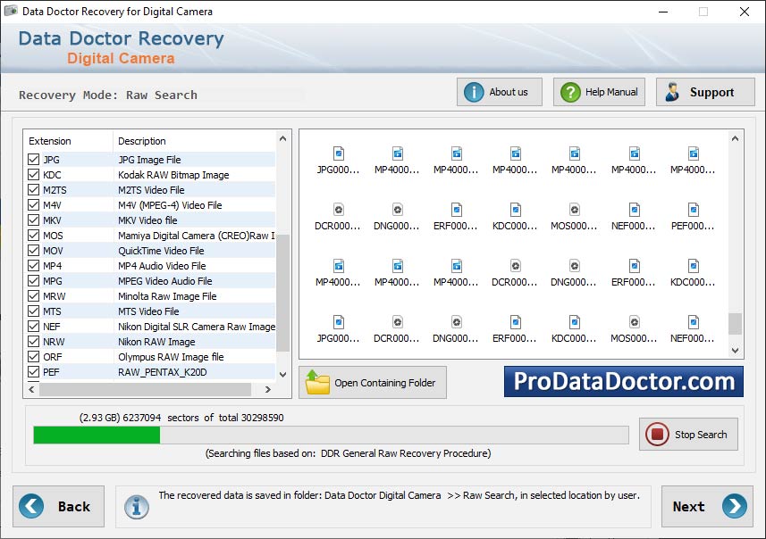 Captura de pantalla de Digital Camera Photo Recovery