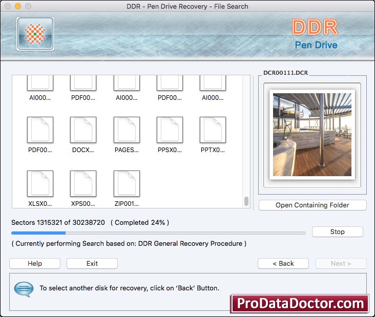 Captura de pantalla de Mac USB Recovery