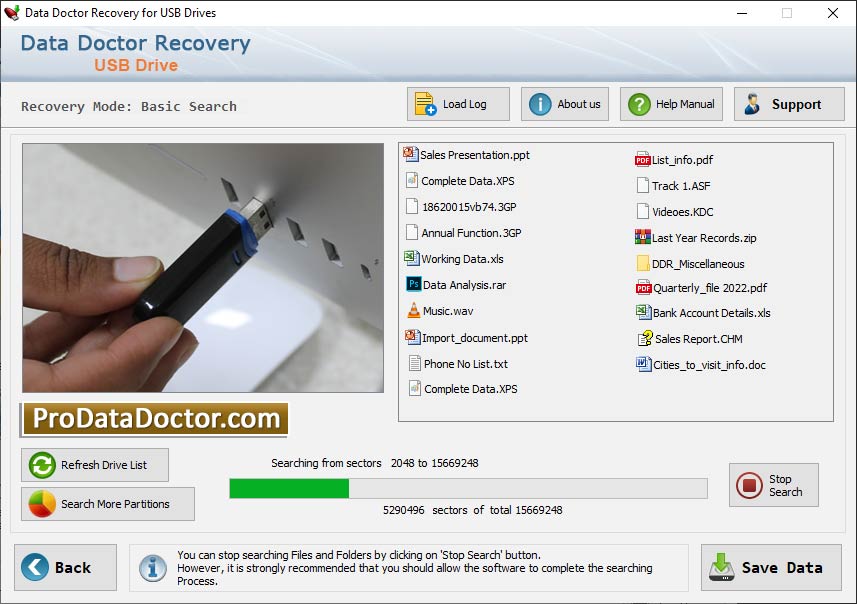 Captura de pantalla de Data Recovery Pen Drive