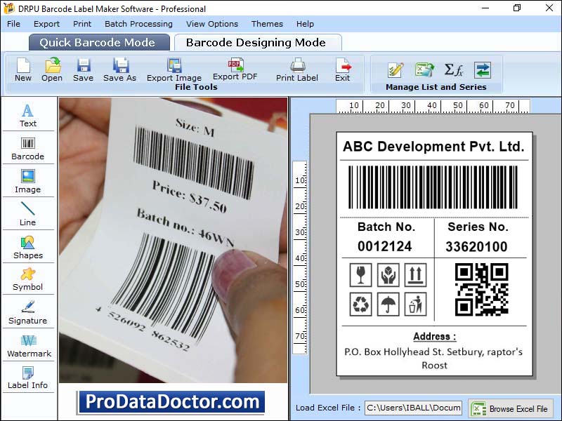 Captura de pantalla de Professional Barcode Maker