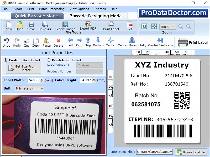 Captura de pantalla de 2D Barcodes for Shipping