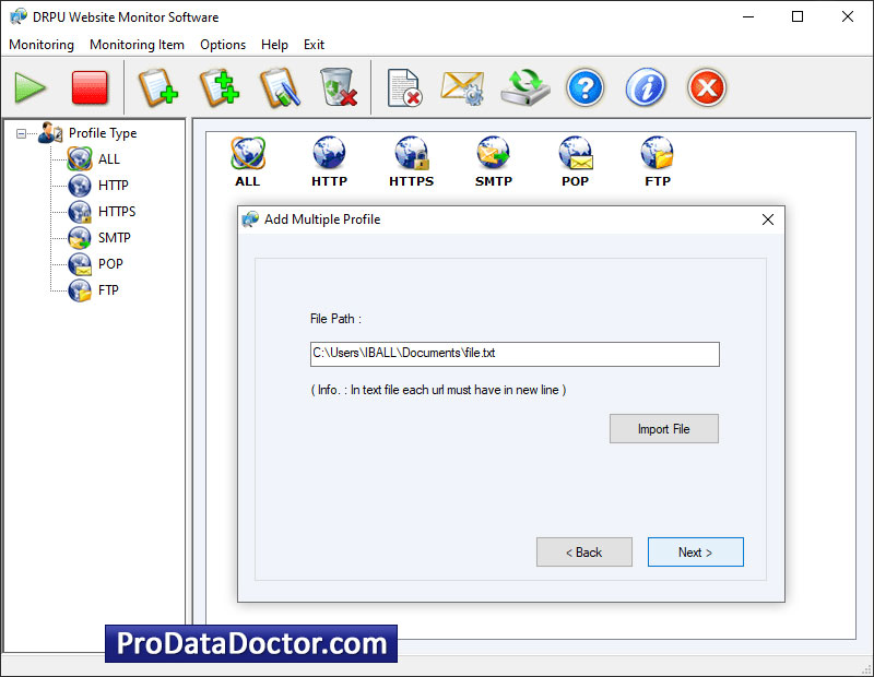 Captura de pantalla de Website Uptime Monitor Tool