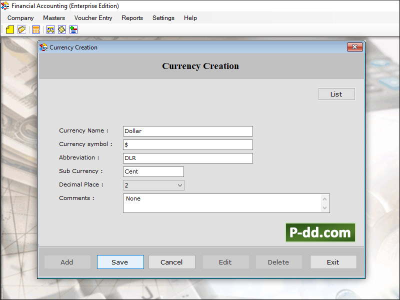 Captura de pantalla de Financial Accounting Barcode
