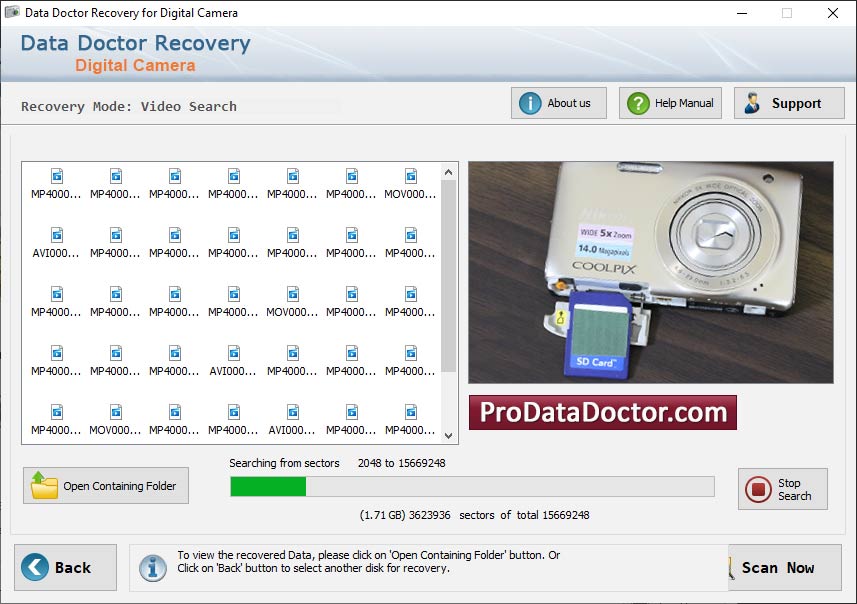 Captura de pantalla de Recovery Software Picture