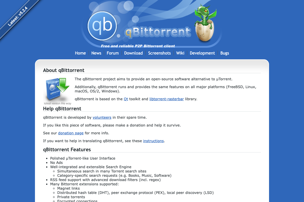 Captura de qBittorrent