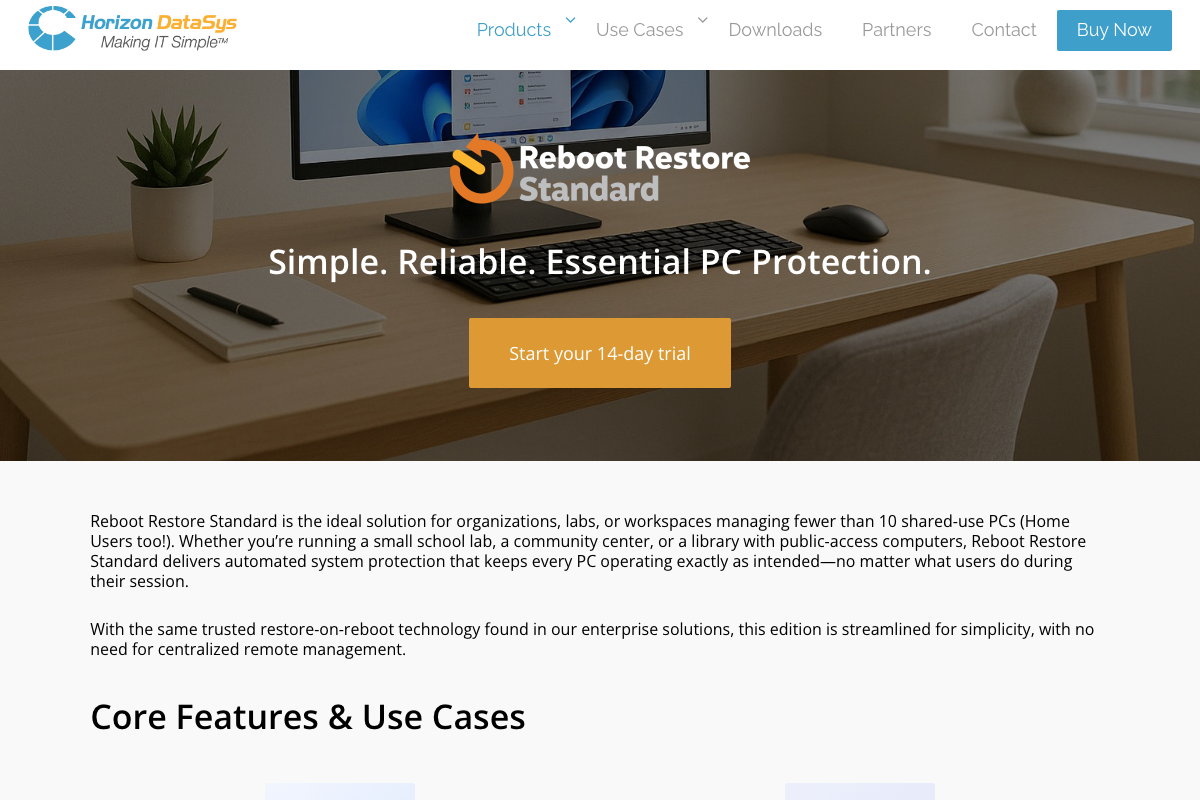Captura de Reboot Restore Rx