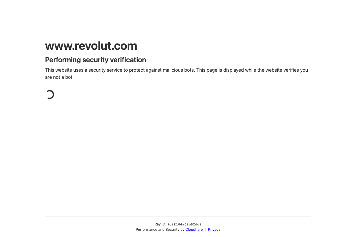 Captura de pantalla de Revolut Business