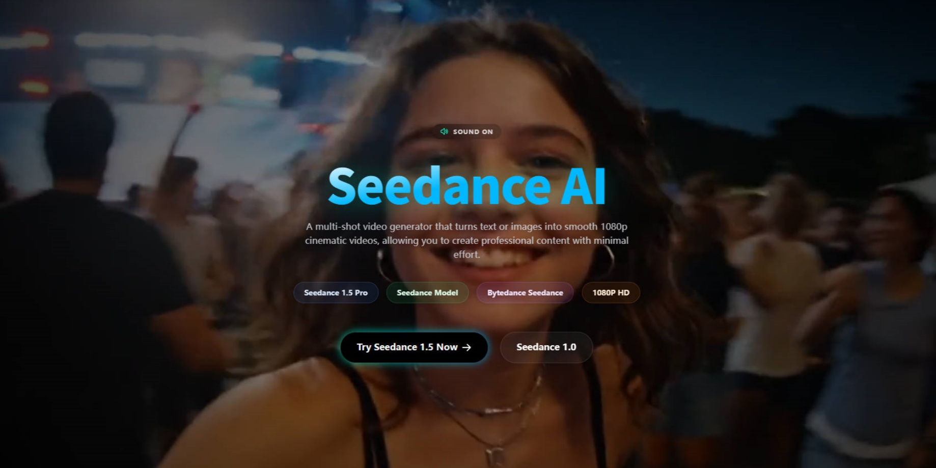 Captura de pantalla de Seedance AI
