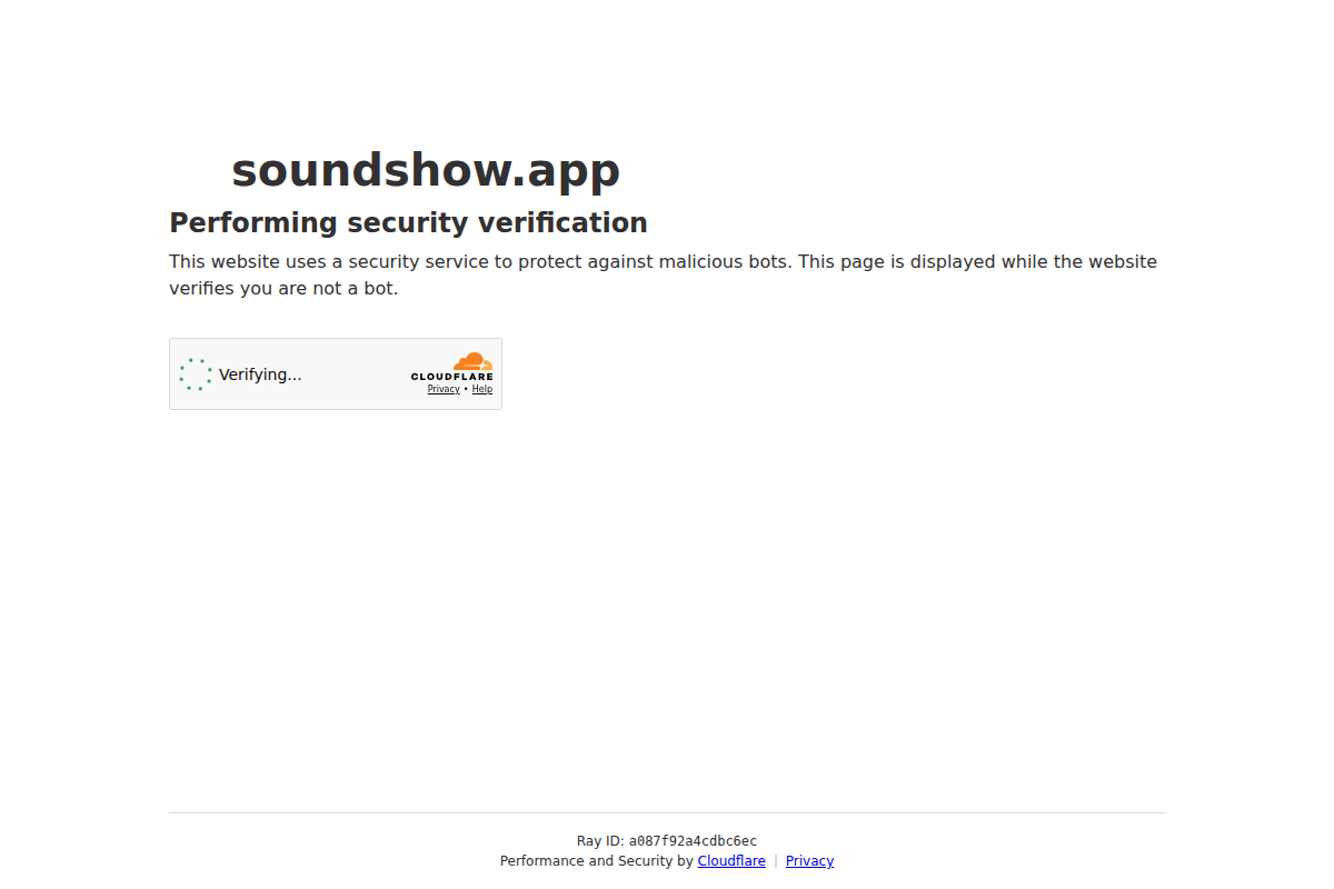 Captura de pantalla de SoundShow