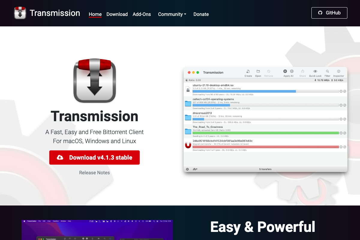 Captura de Transmission