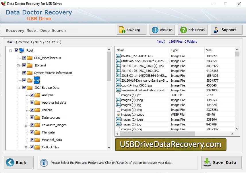 Captura de pantalla de Purchase USB Recovery Software