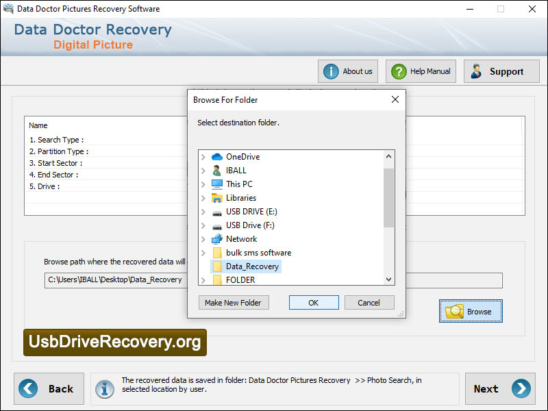 Captura de pantalla de Digital Pictures Restore Software