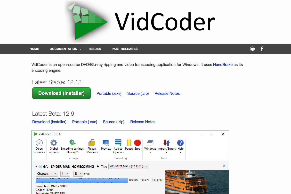 Captura de pantalla de VidCoder