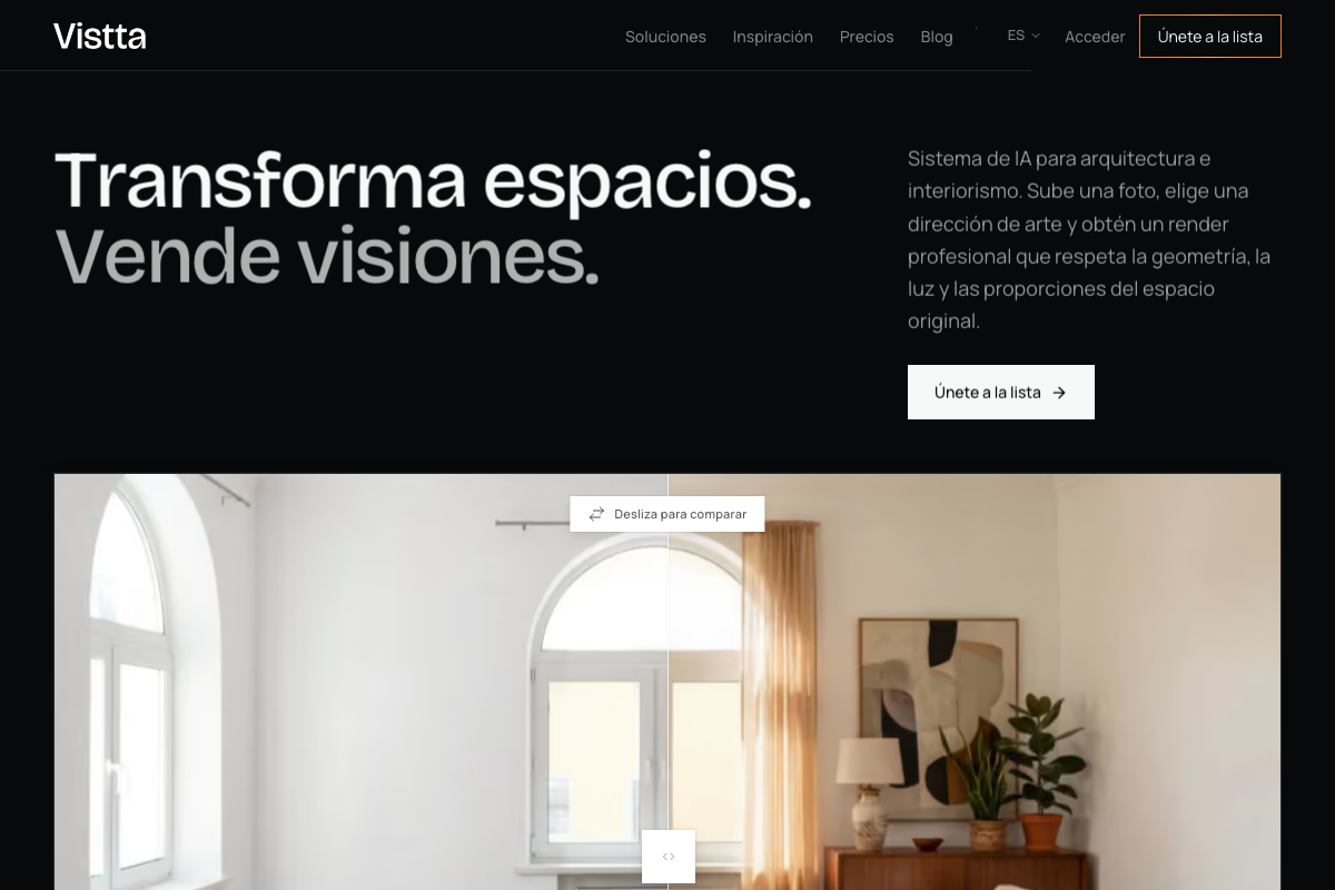 Captura de pantalla de Vistta