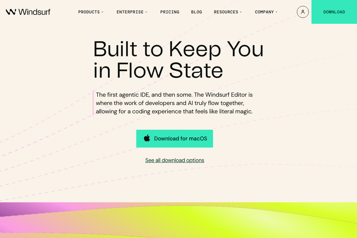 Captura de pantalla de Windsurf