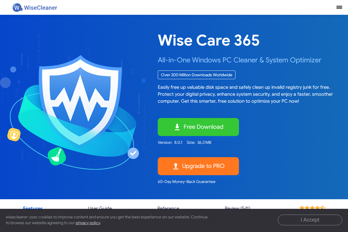 Captura de Wise Care 365