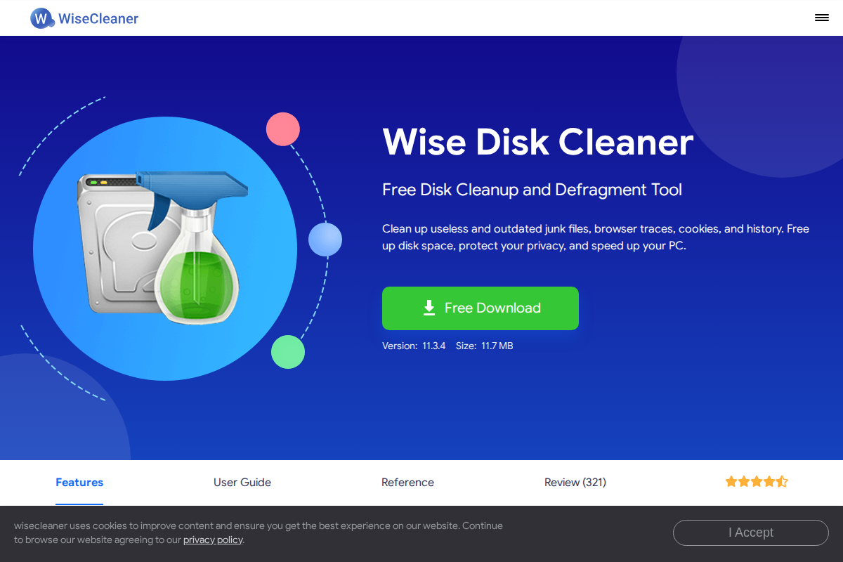 Captura de Wise Disk Cleaner