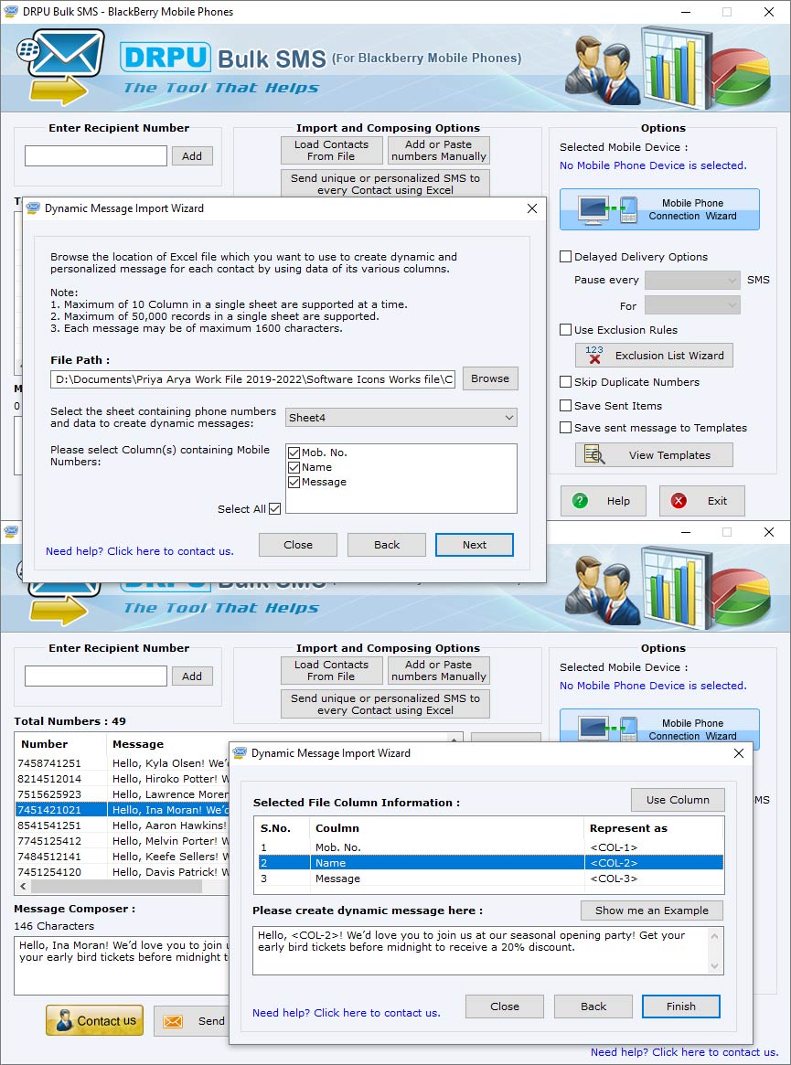 Captura de pantalla de Download Bulk SMS Software