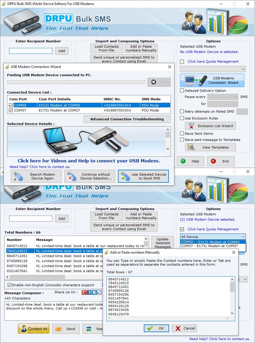 Captura de pantalla de Send SMS with GSM Modem