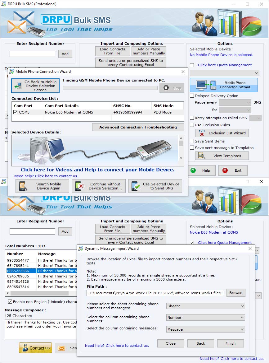 Captura de pantalla de Web SMS to Mobile App